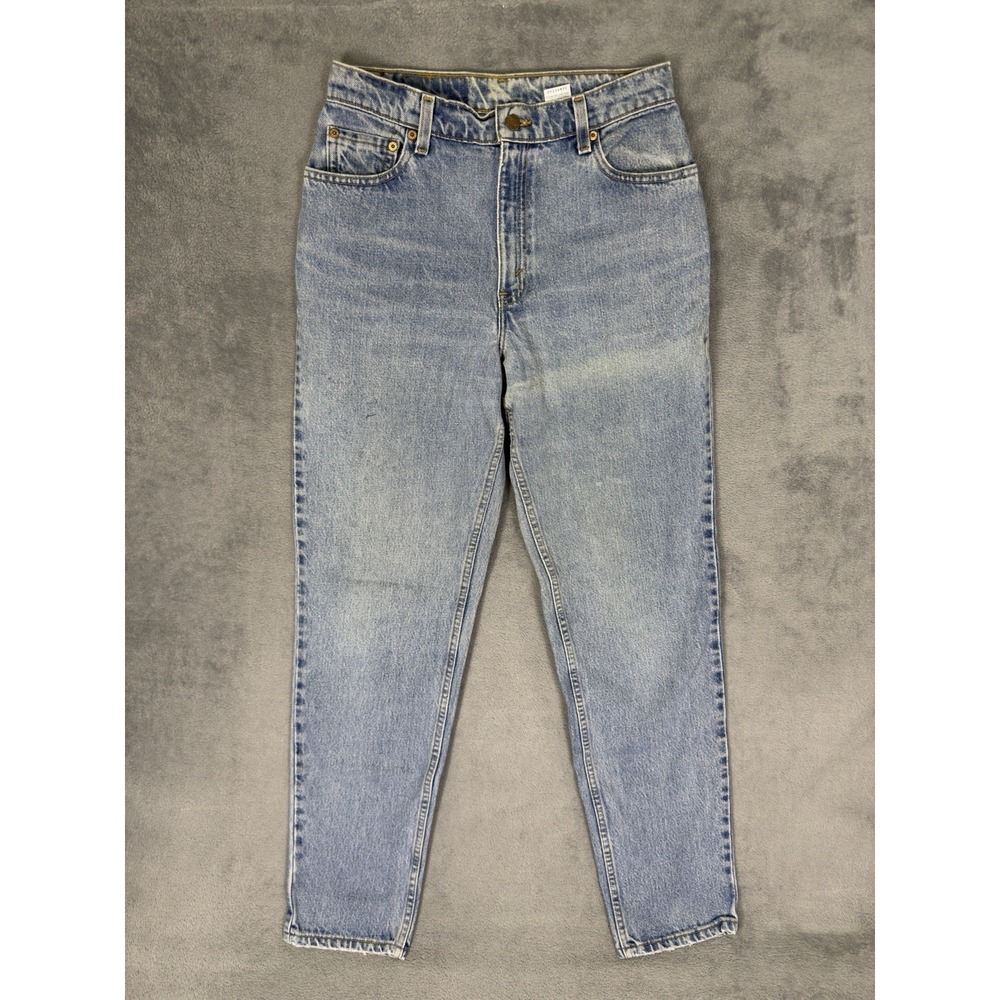 Vintage Levis Jeans Womens 10L Blue Light Wash‎ 550 Relaxed Tapered Made In USA